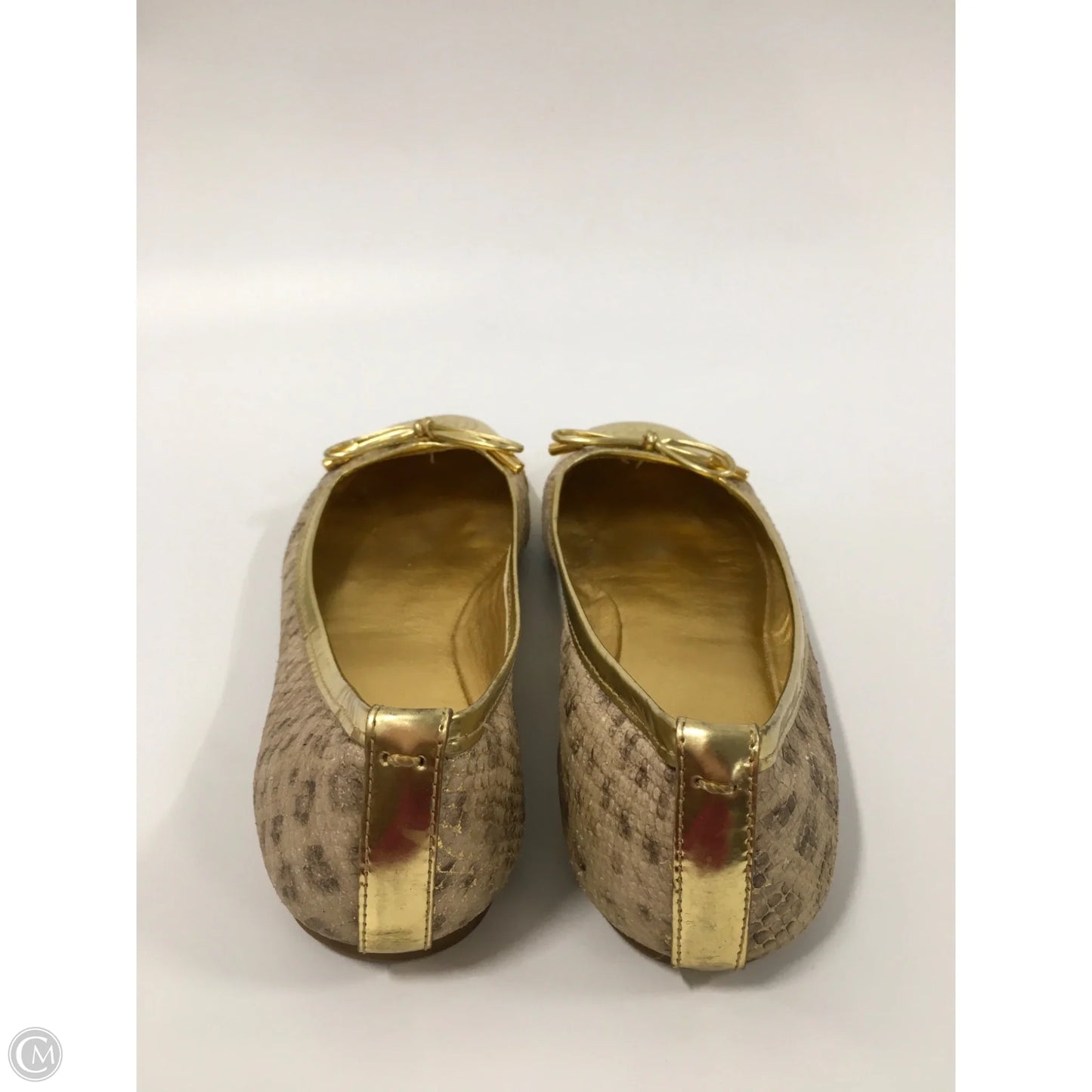 Shoes Designer By Tory Burch In Gold, Size: 7