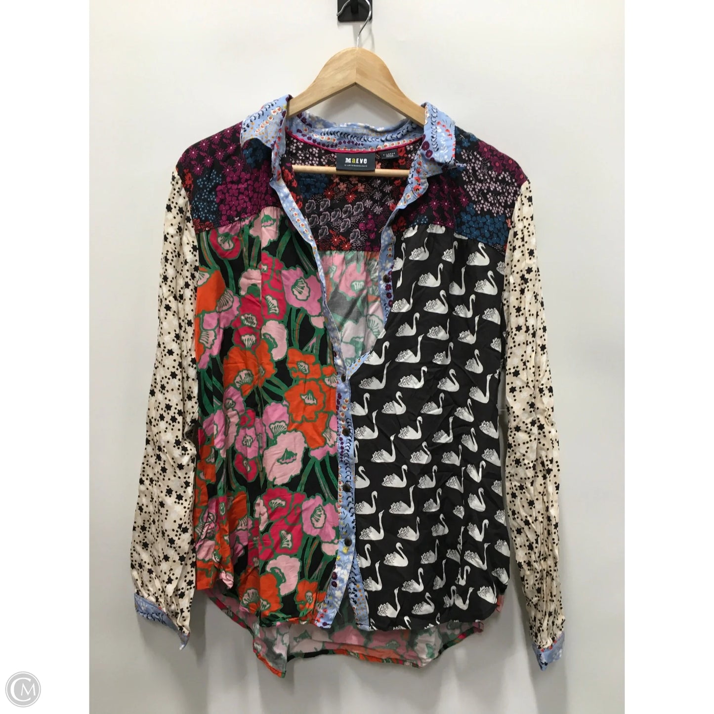 Top Long Sleeve By Maeve In Multi-colored, Size: Xl