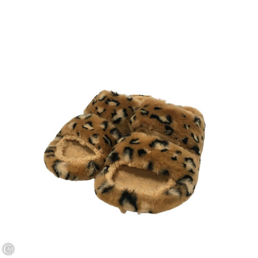 Sandals Flats By Crocs In Animal Print, Size: 9
