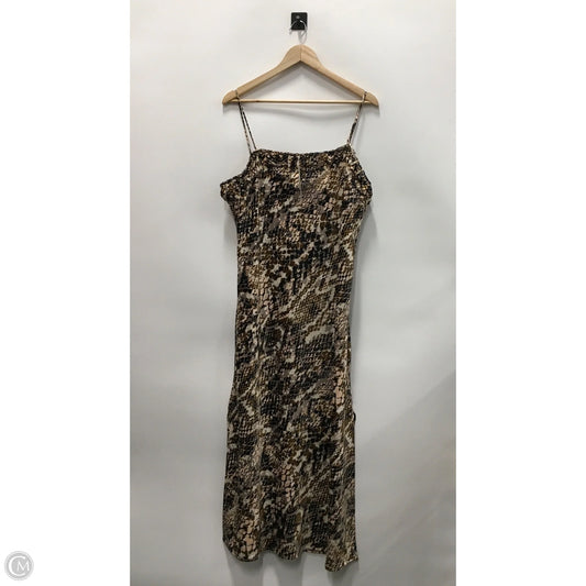 Dress Casual Maxi By Anthropologie In Snakeskin Print, Size: Xl