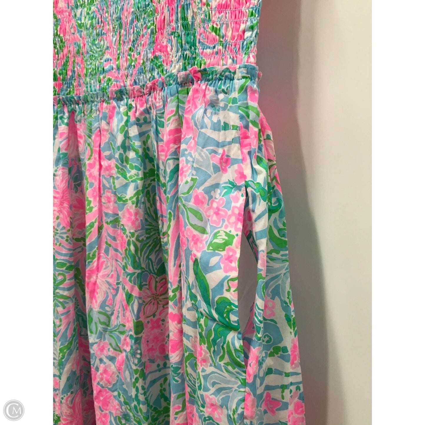 Dress Designer By Lilly Pulitzer In Blue & Pink, Size: 14