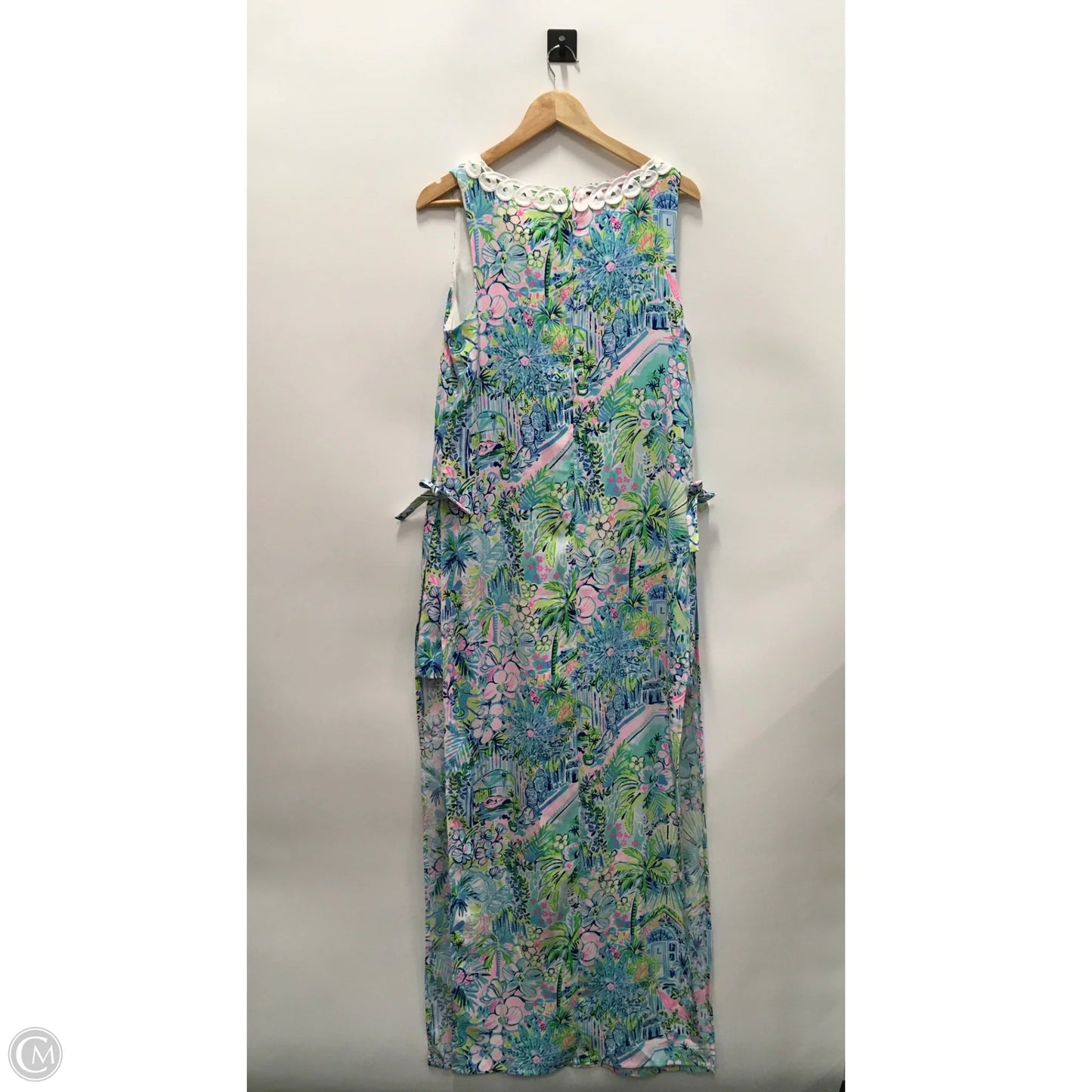 Dress Designer By Lilly Pulitzer In Blue & Green, Size: 12