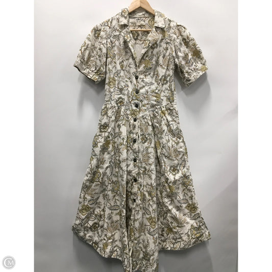 Dress Casual Midi By Pilcro In Floral Print, Size: 12