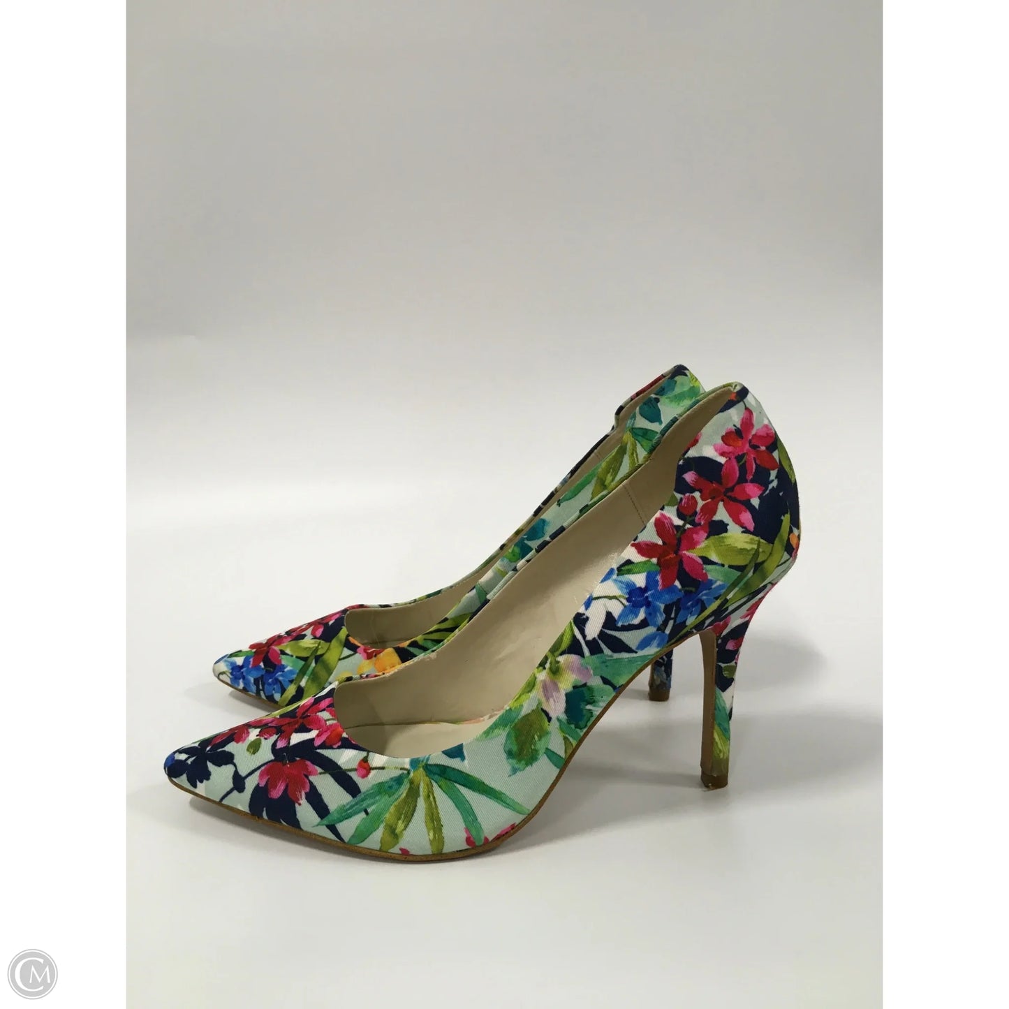 Shoes Heels Stiletto By Aldo In Floral Print, Size: 8.5