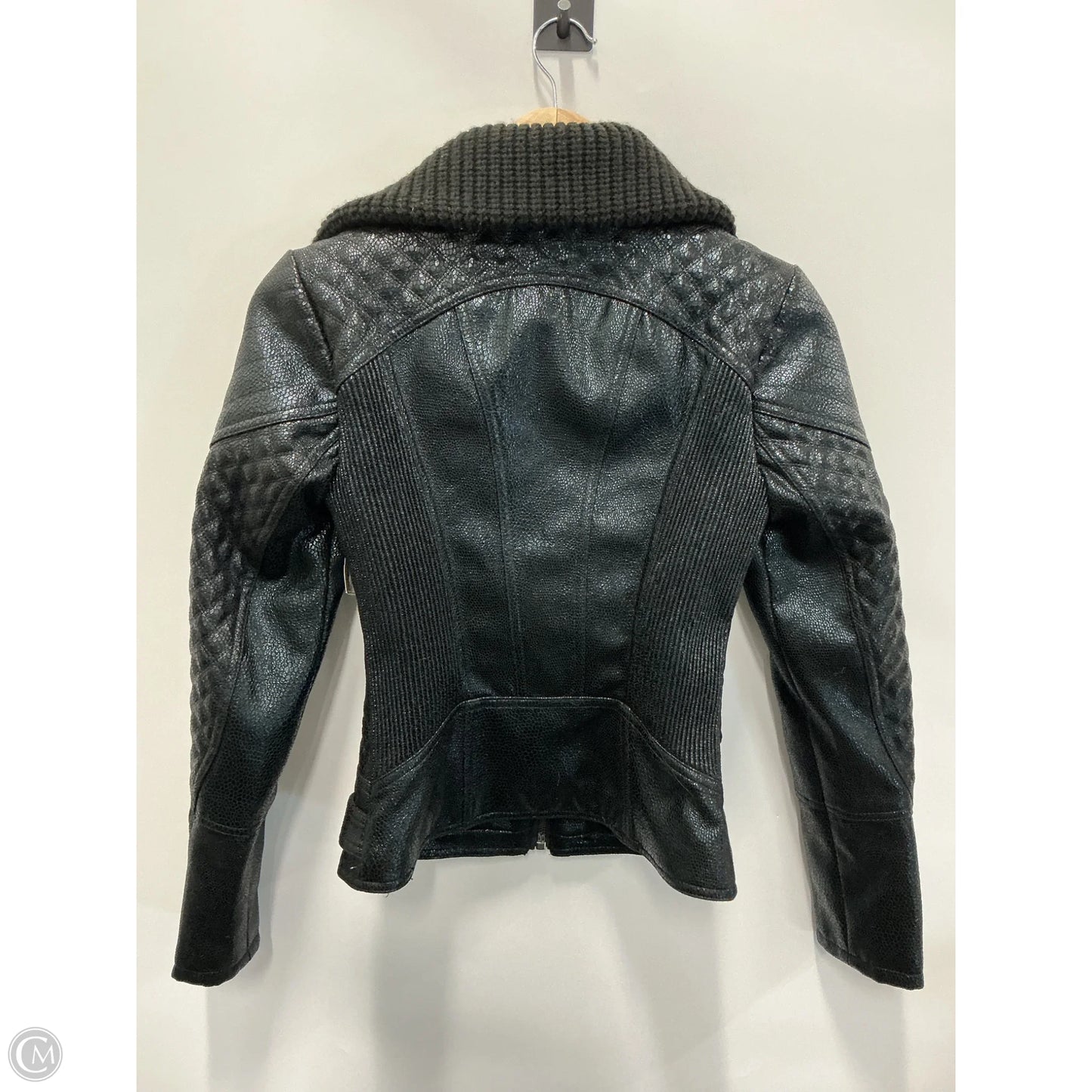 Jacket Moto By Guess In Black, Size: Xs