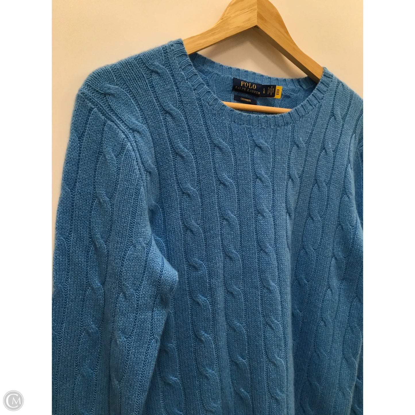 Sweater Cashmere By Polo Ralph Lauren In Blue, Size: L