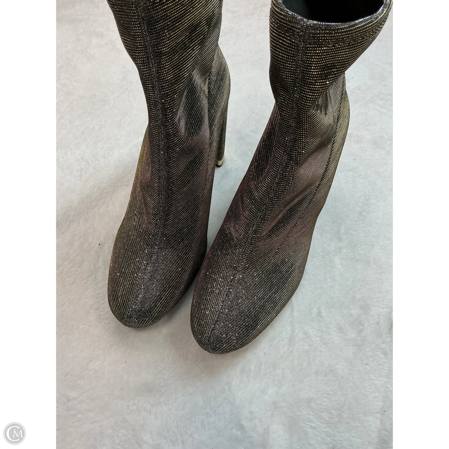 Boots Designer By Michael Kors In Gold & Silver, Size: 9
