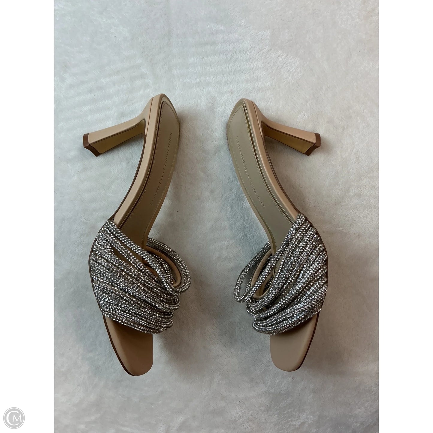 Sandals Heels Block By White House Black Market In Tan, Size: 7.5