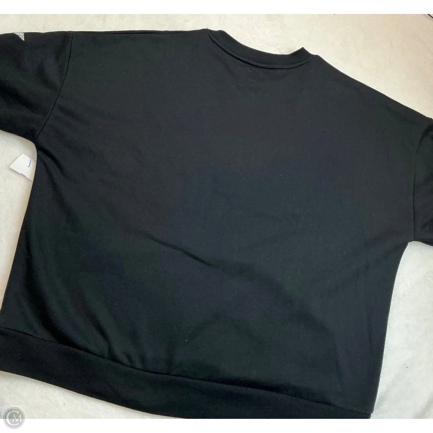 Sweatshirt Crewneck By Clothes Mentor In Black, Size: L