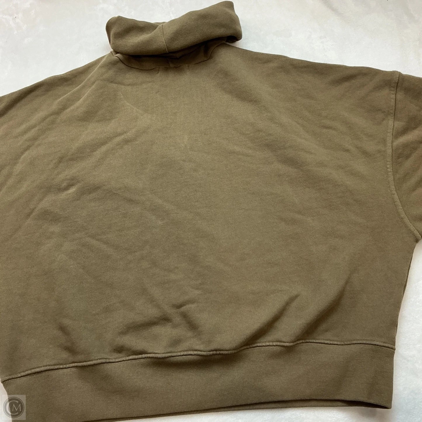 Sweatshirt Collar By Agolde In Green, Size: S