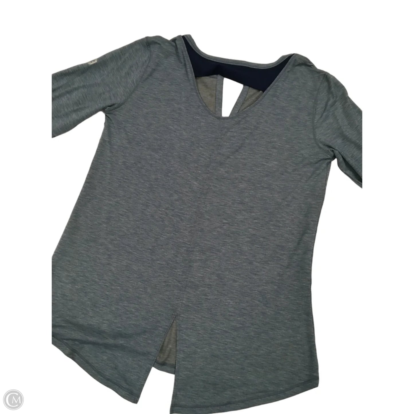 Athletic Top Long Sleeve Crewneck By Under Armour In Blue, Size: S