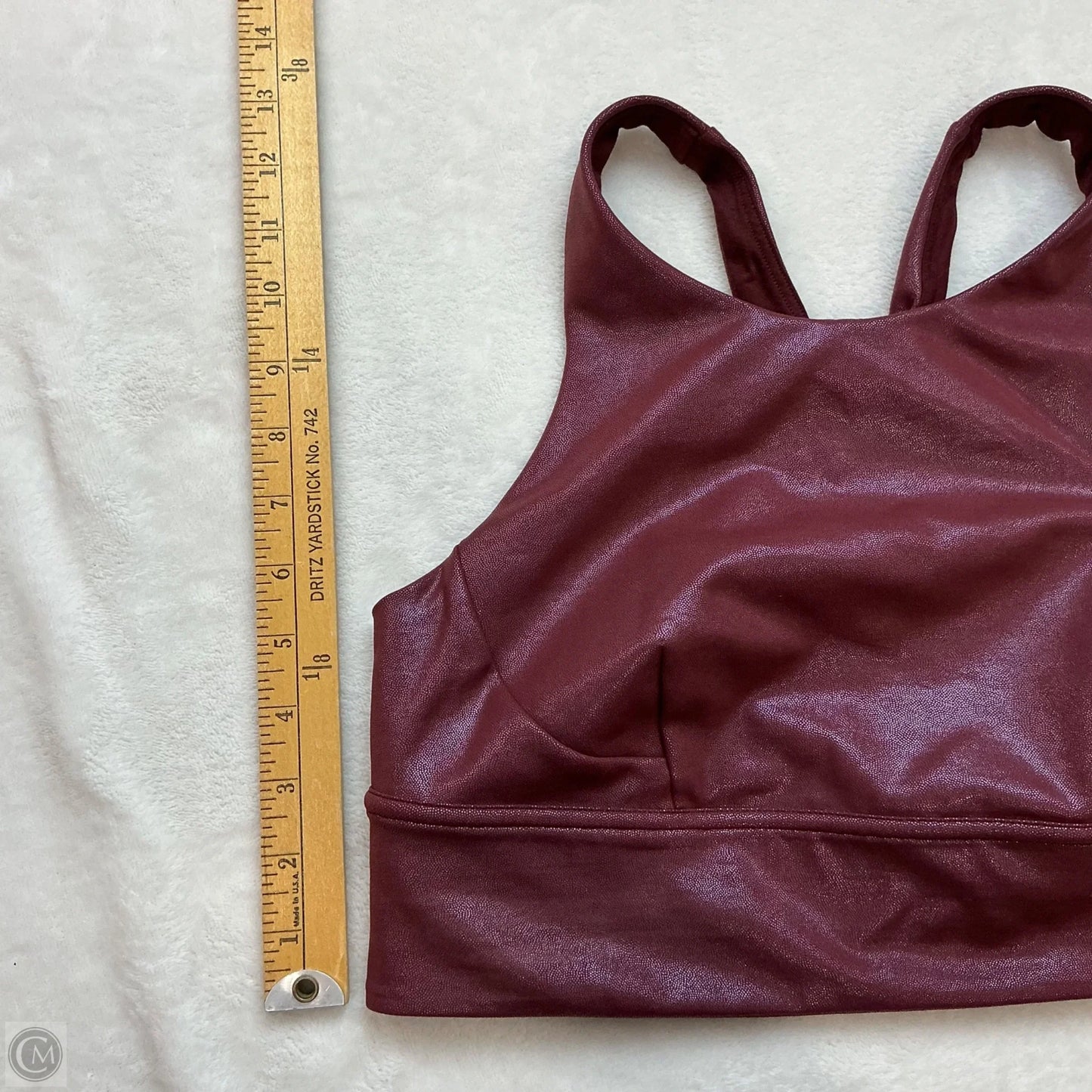 Athletic Bra By Lululemon In Maroon, Size: 10