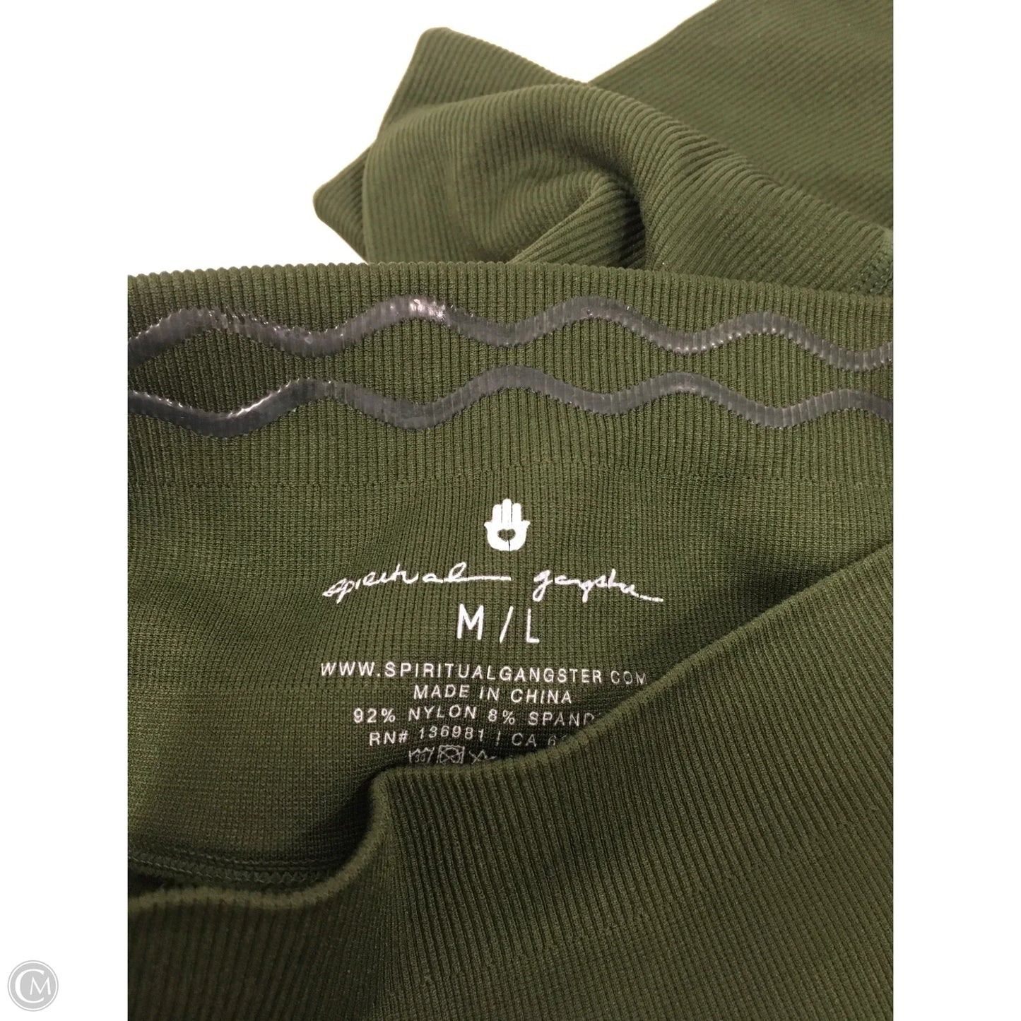 Athletic Leggings By Spiritual Gangster In Green, Size: M