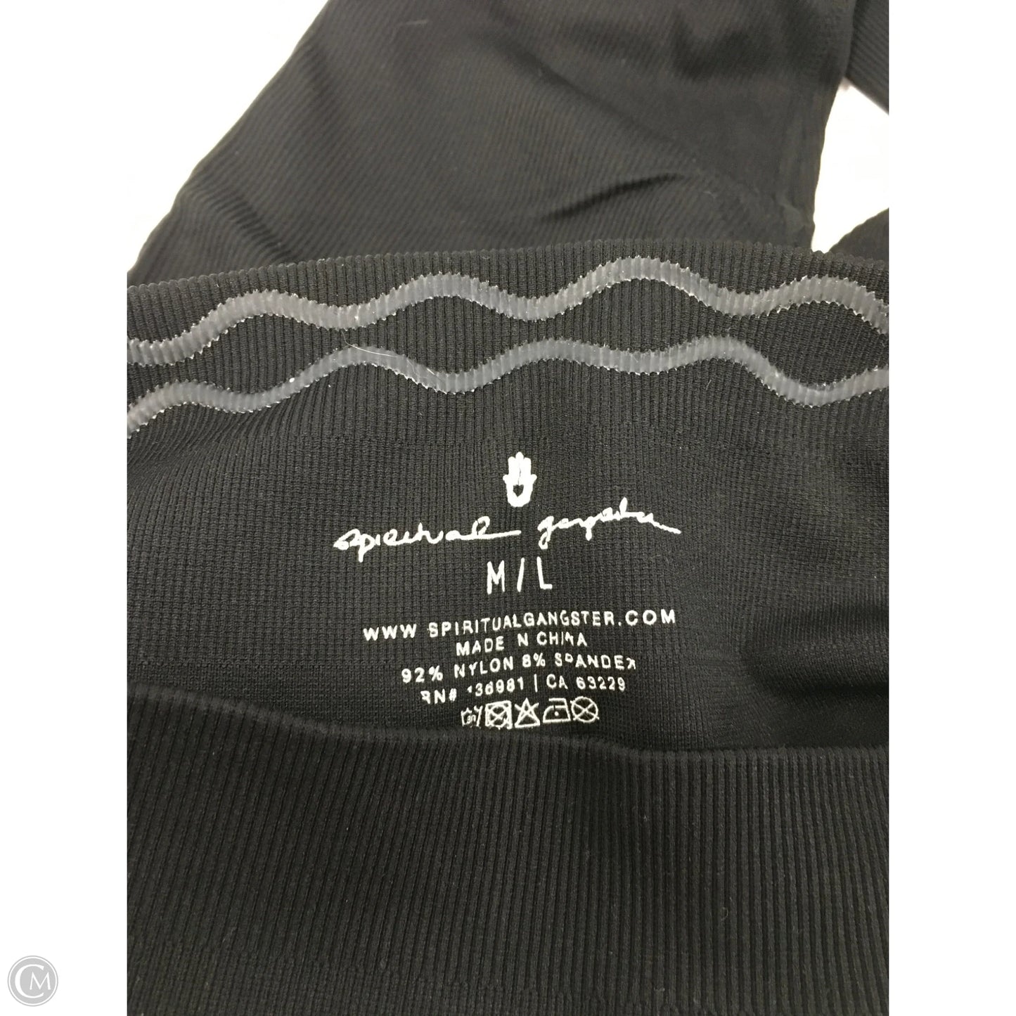 Athletic Leggings By Spiritual Gangster In Black, Size: M