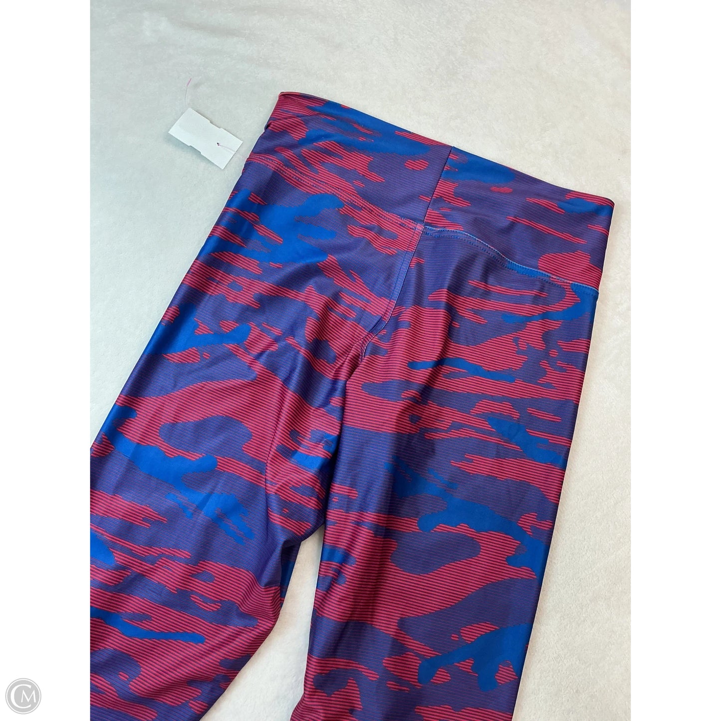 Athletic Leggings By Nfl In Blue & Red, Size: Xl