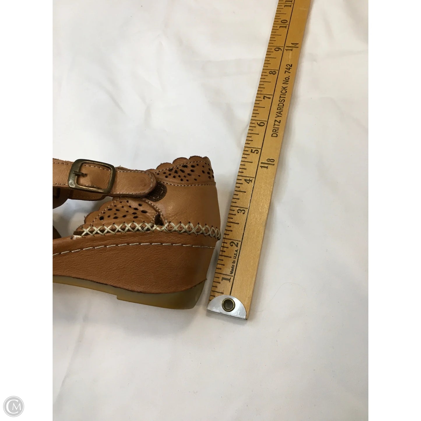 Shoes Heels Wedge By Spring Step In Brown, Size: 6