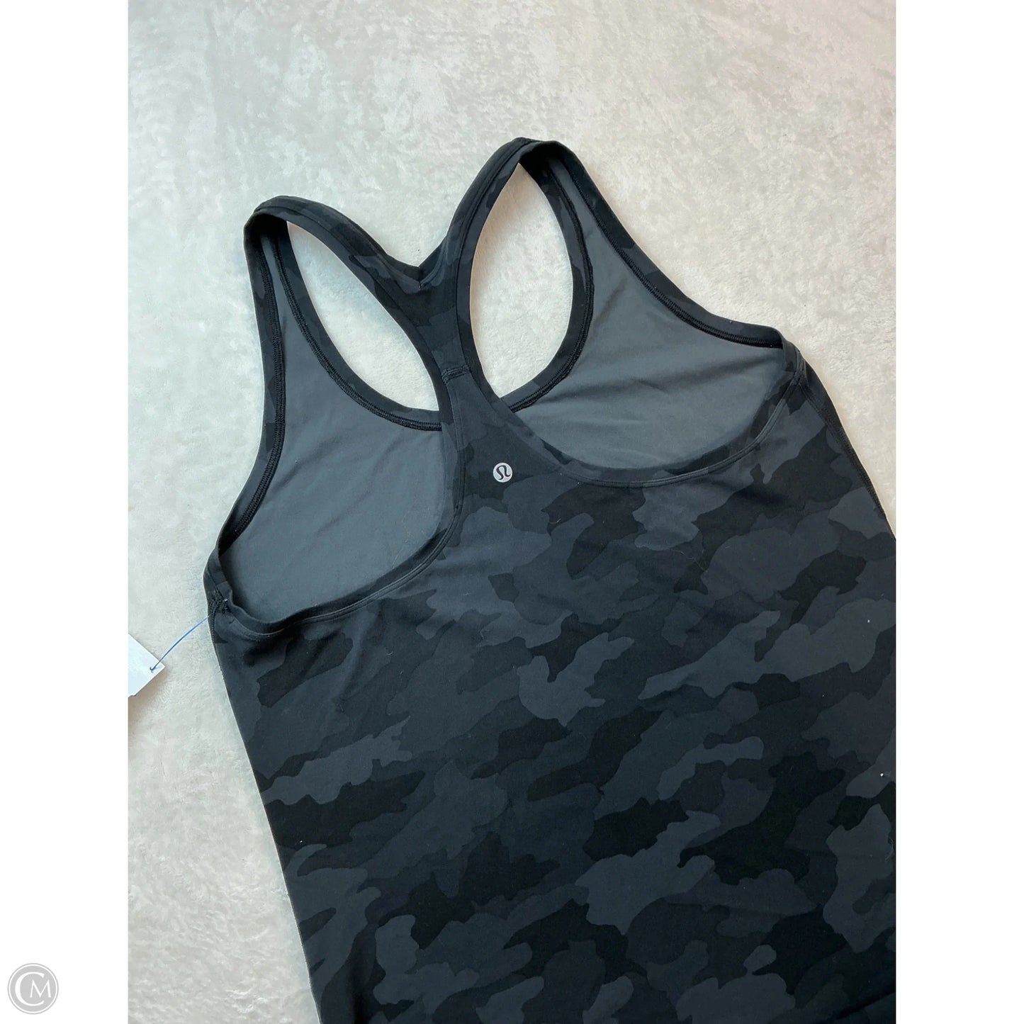 Athletic Tank Top By Lululemon In Black & Grey, Size: L