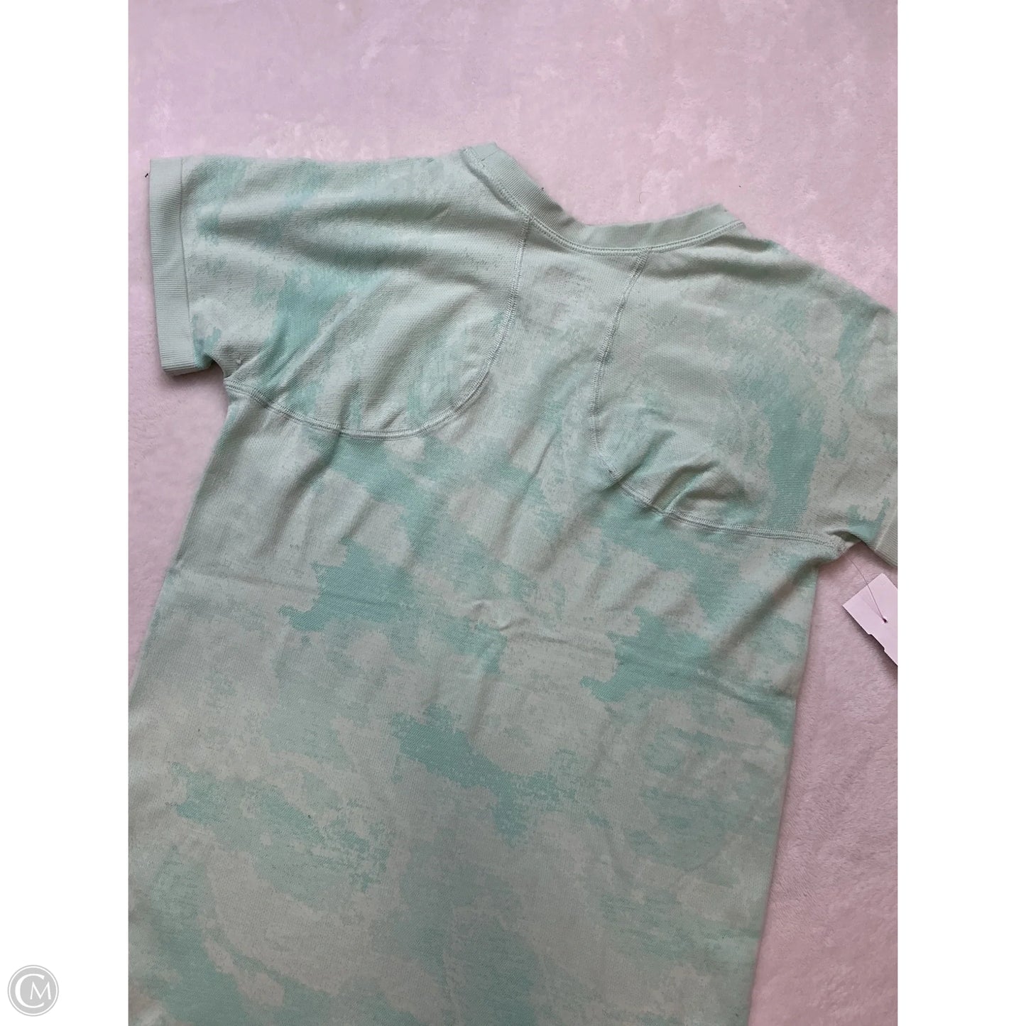 Athletic Top Short Sleeve By Athleta In Green, Size: S