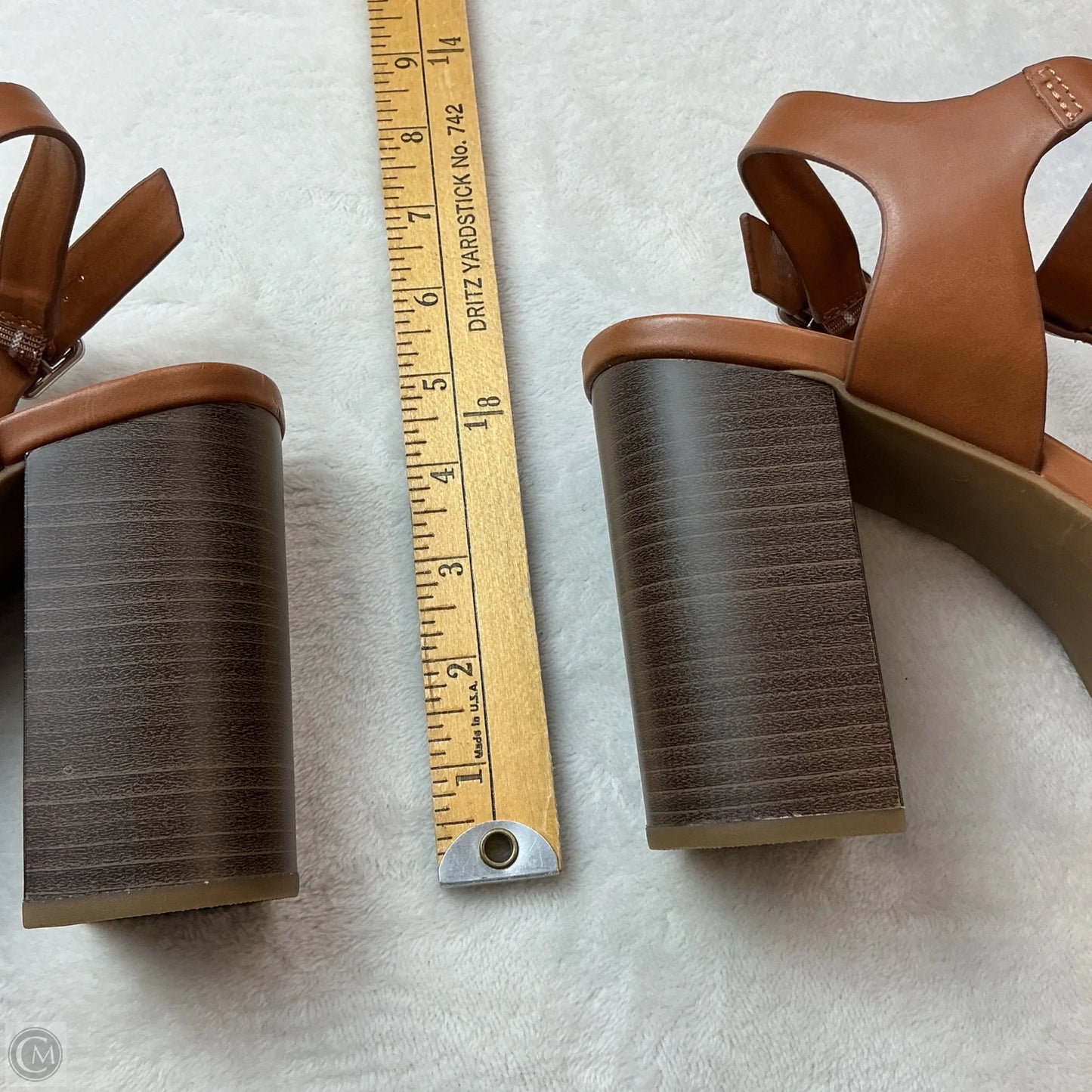 Sandals Heels Block By Torrid In Brown, Size: 8.5