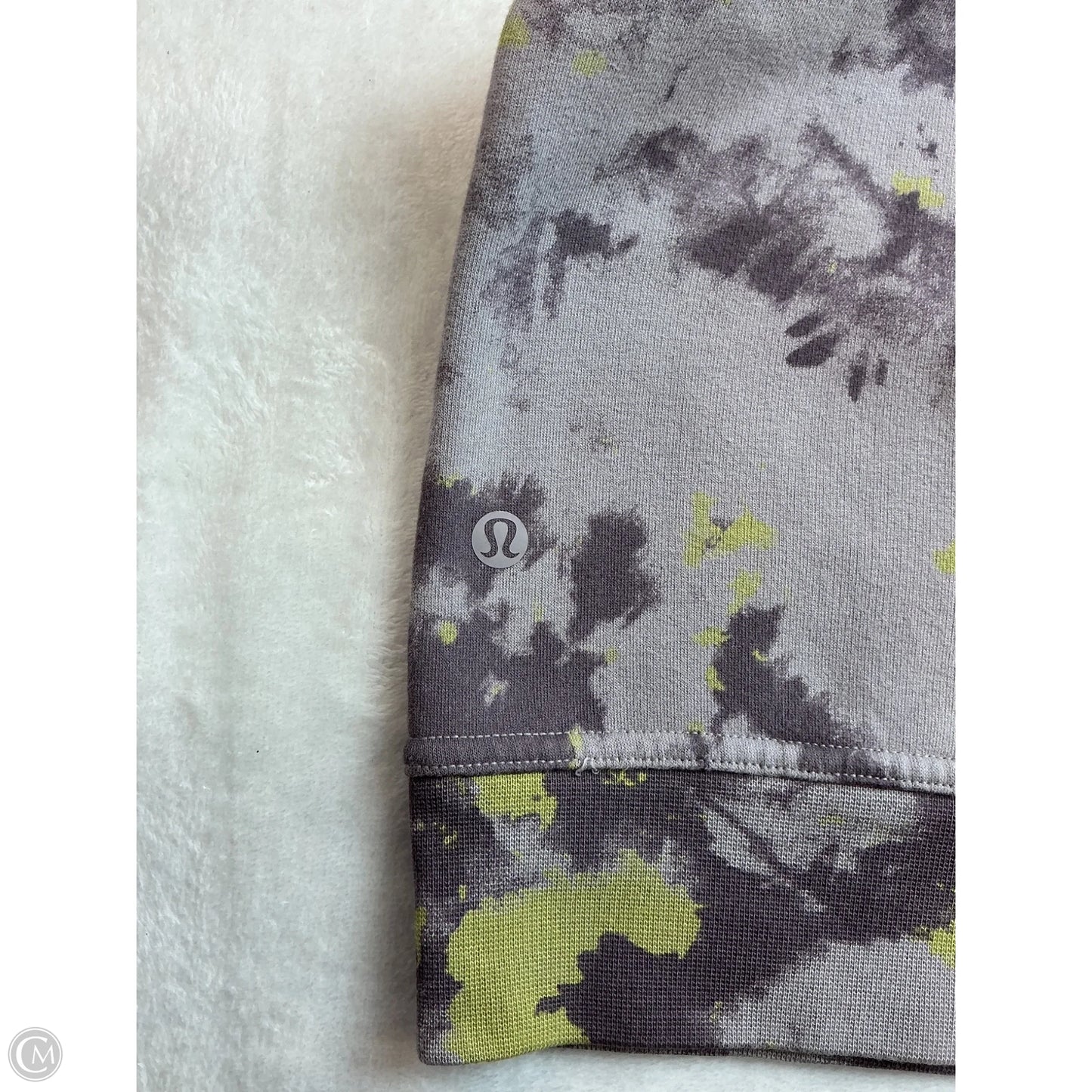 Sweatshirt Hoodie By Clothes Mentor In Green & Purple, Size: L