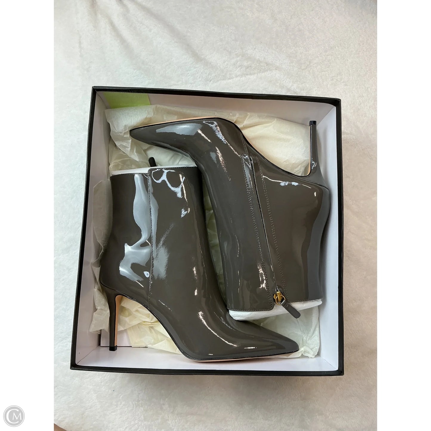 Boots Ankle Heels By J. Crew In Grey, Size: 7.5