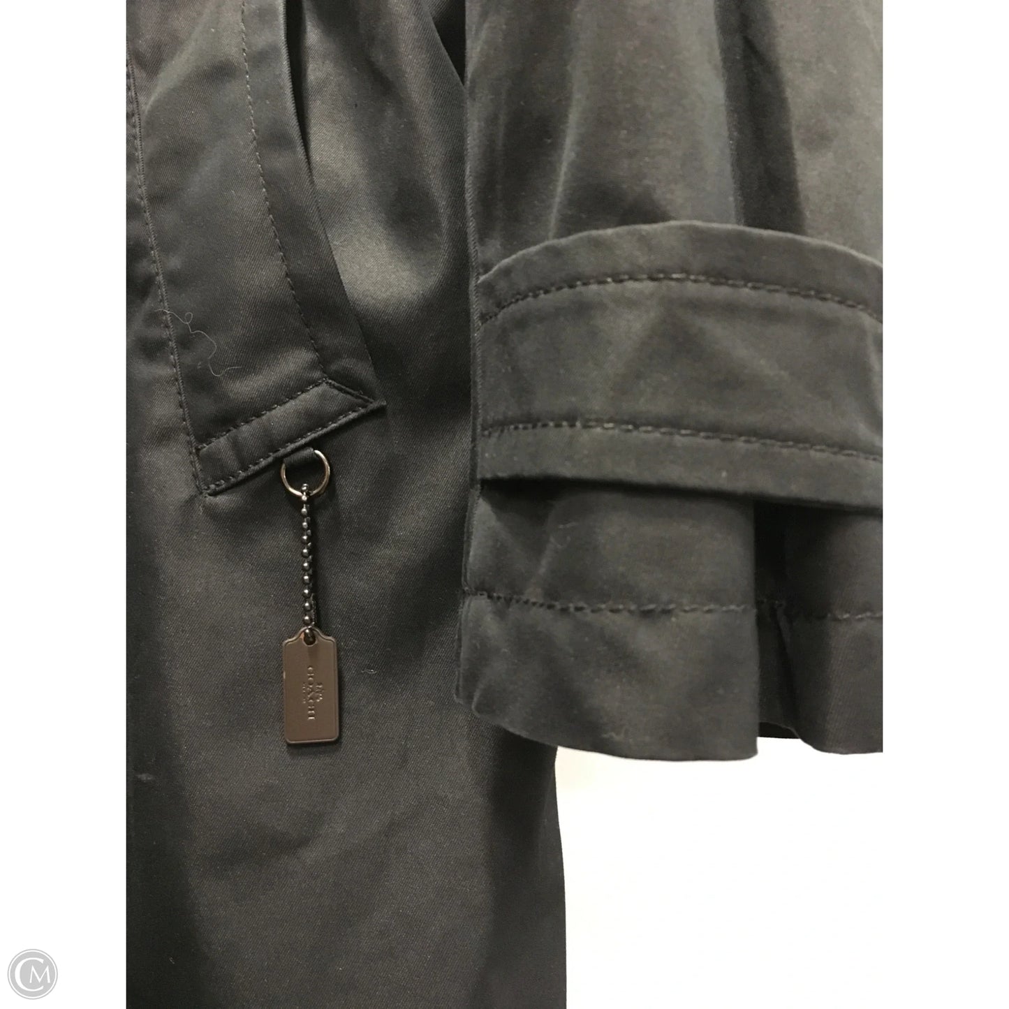 Coat Trench Coat By Coach In Black, Size: Xl