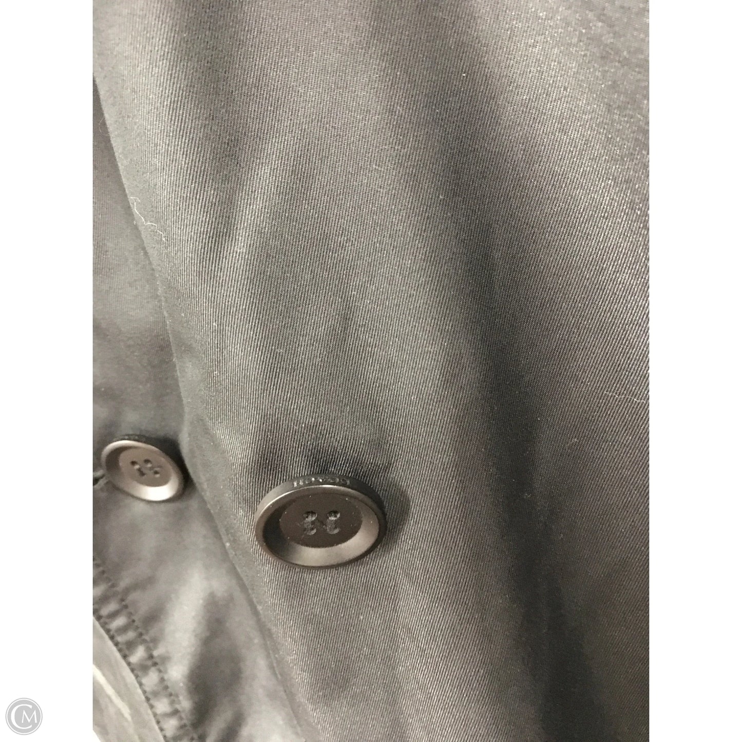 Coat Trench Coat By Coach In Black, Size: Xl
