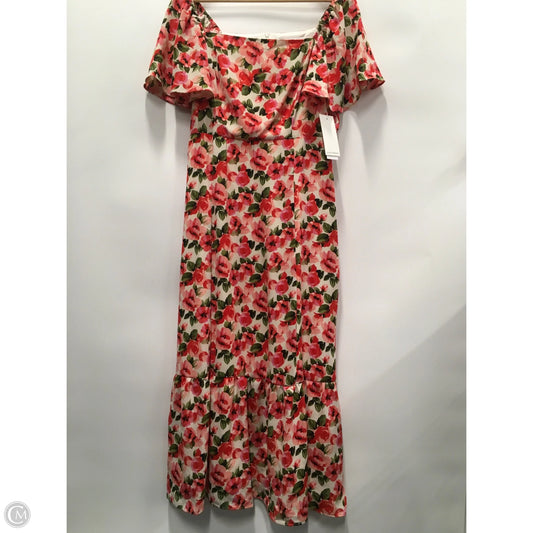 Dress Casual Midi By JULIA JORDAN In Floral Print, Size: L