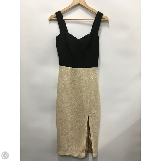 Dress Party Midi By Dress The Population In Black & Cream, Size: Xs