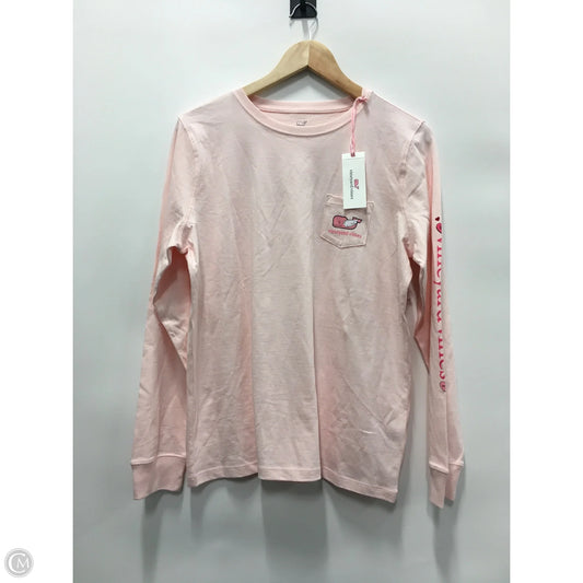 Top Long Sleeve By Vineyard Vines In Pink, Size: M