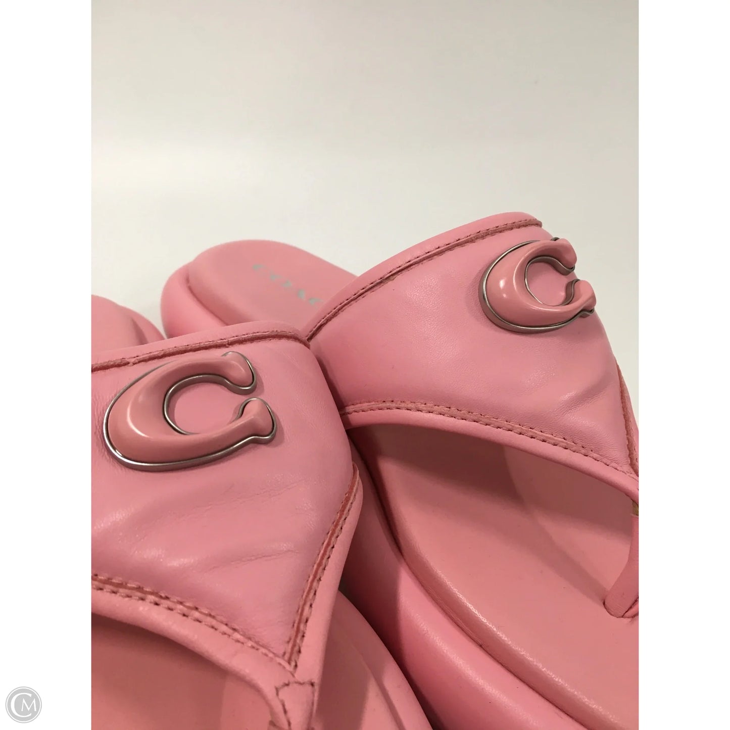 Sandals Designer By Coach In Pink, Size: 8