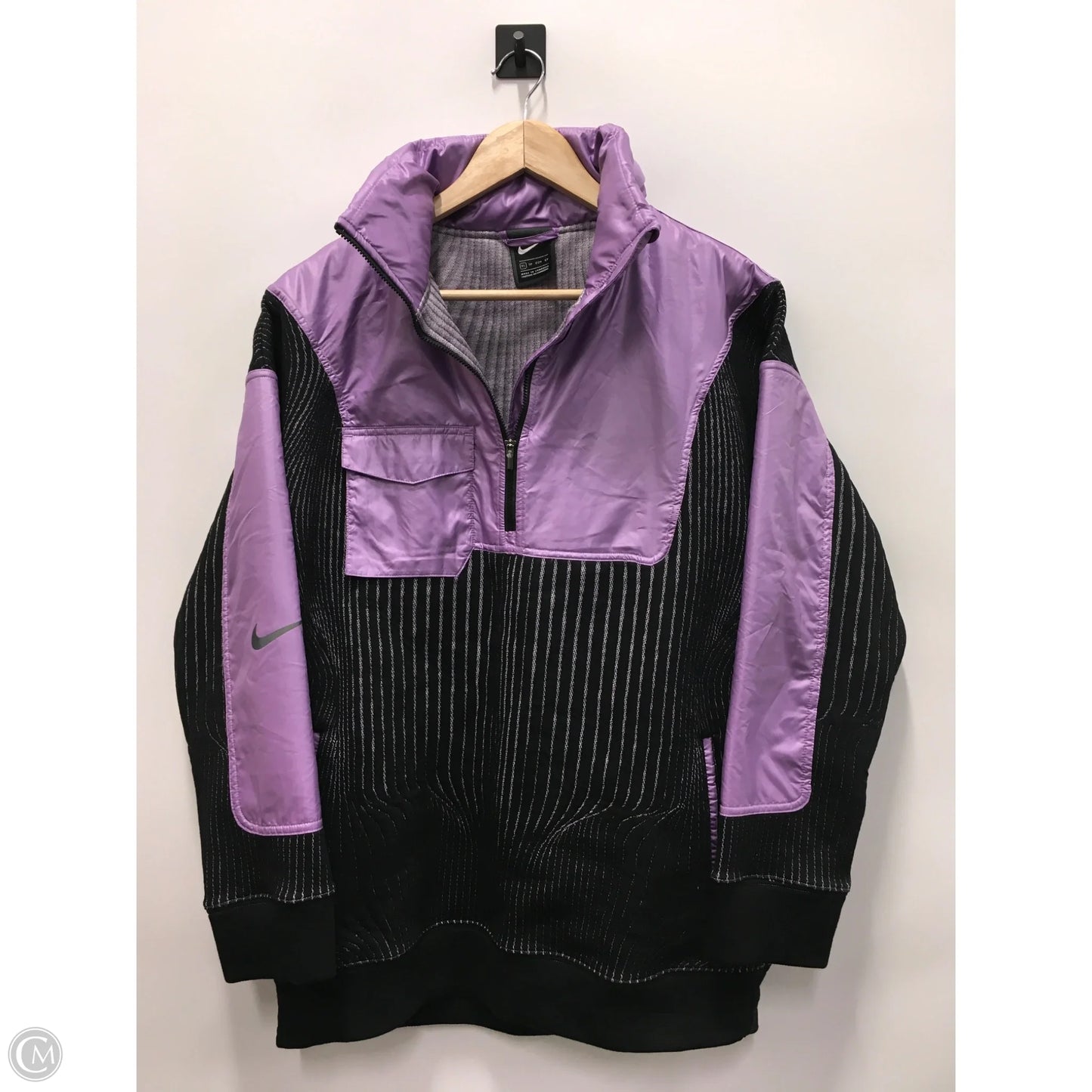 Sweatshirt Collar By Nike In Purple, Size: Xs
