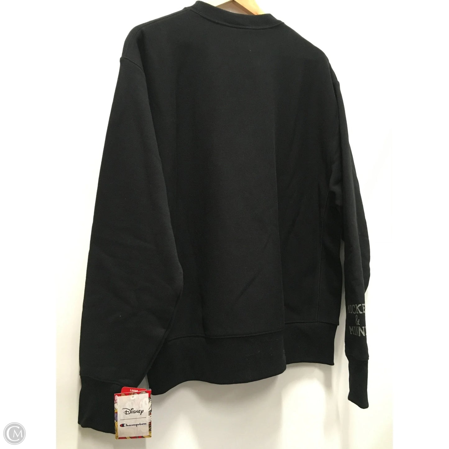Sweatshirt Crewneck By Champion In Black, Size: L