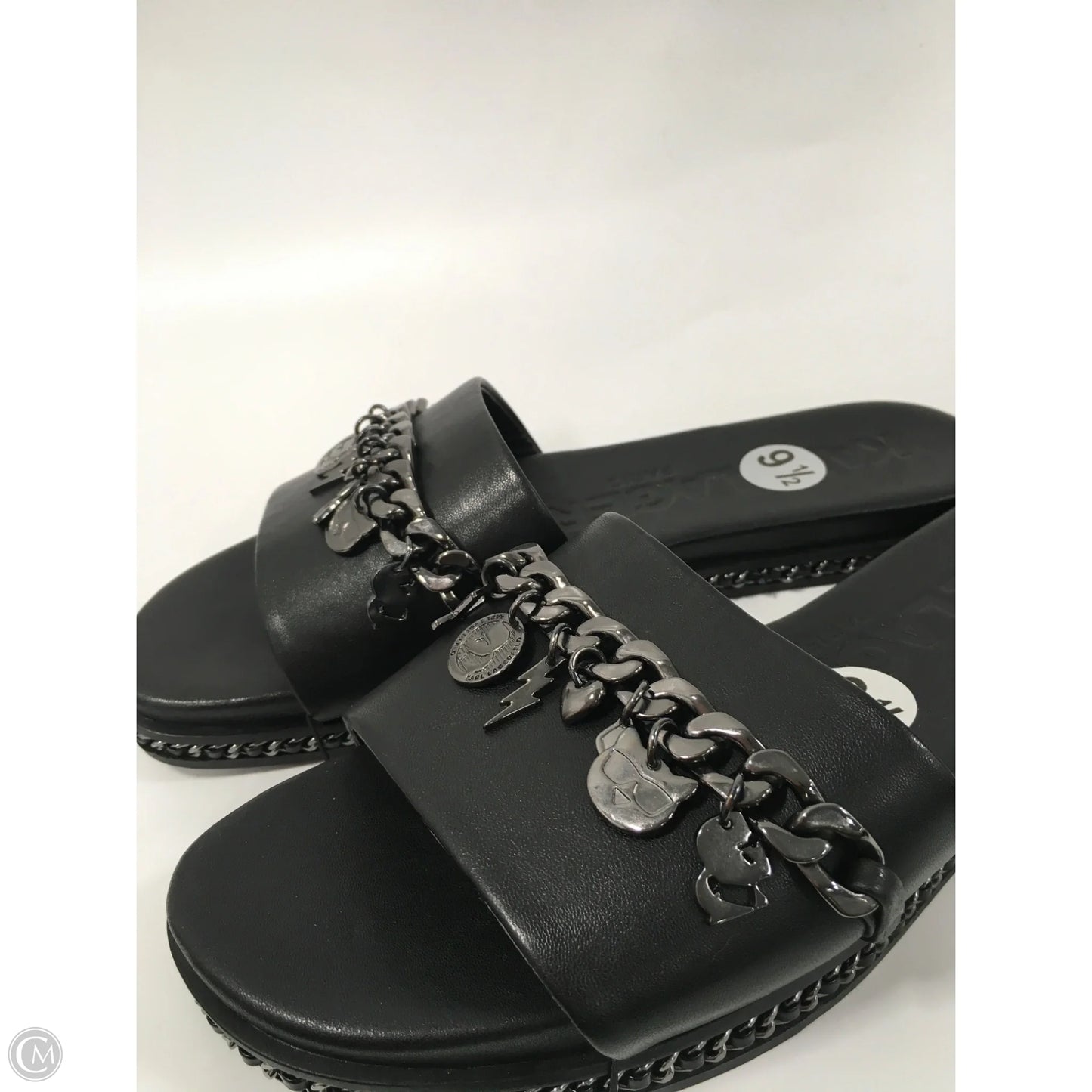 Sandals Designer By Karl Lagerfeld In Black, Size: 9.5