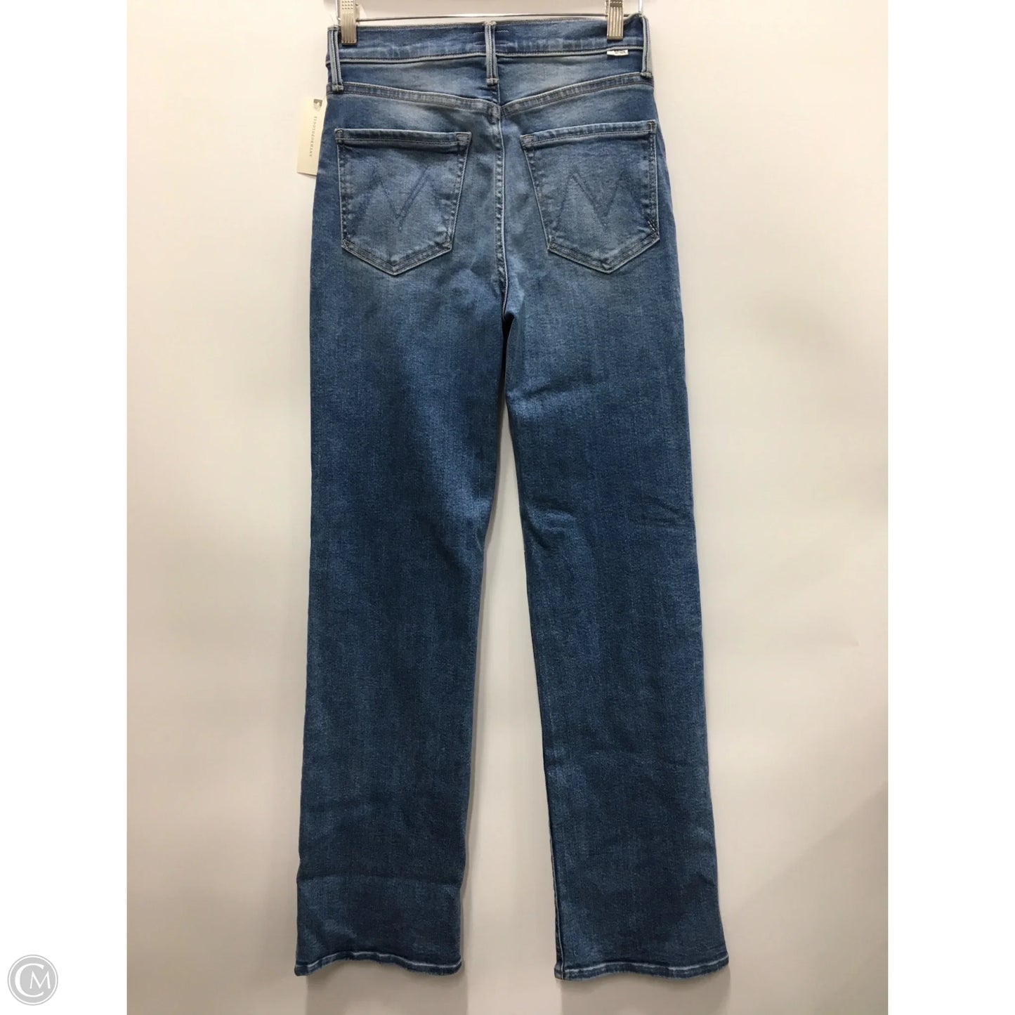 Jeans Straight By Mother In Blue Denim, Size: 4