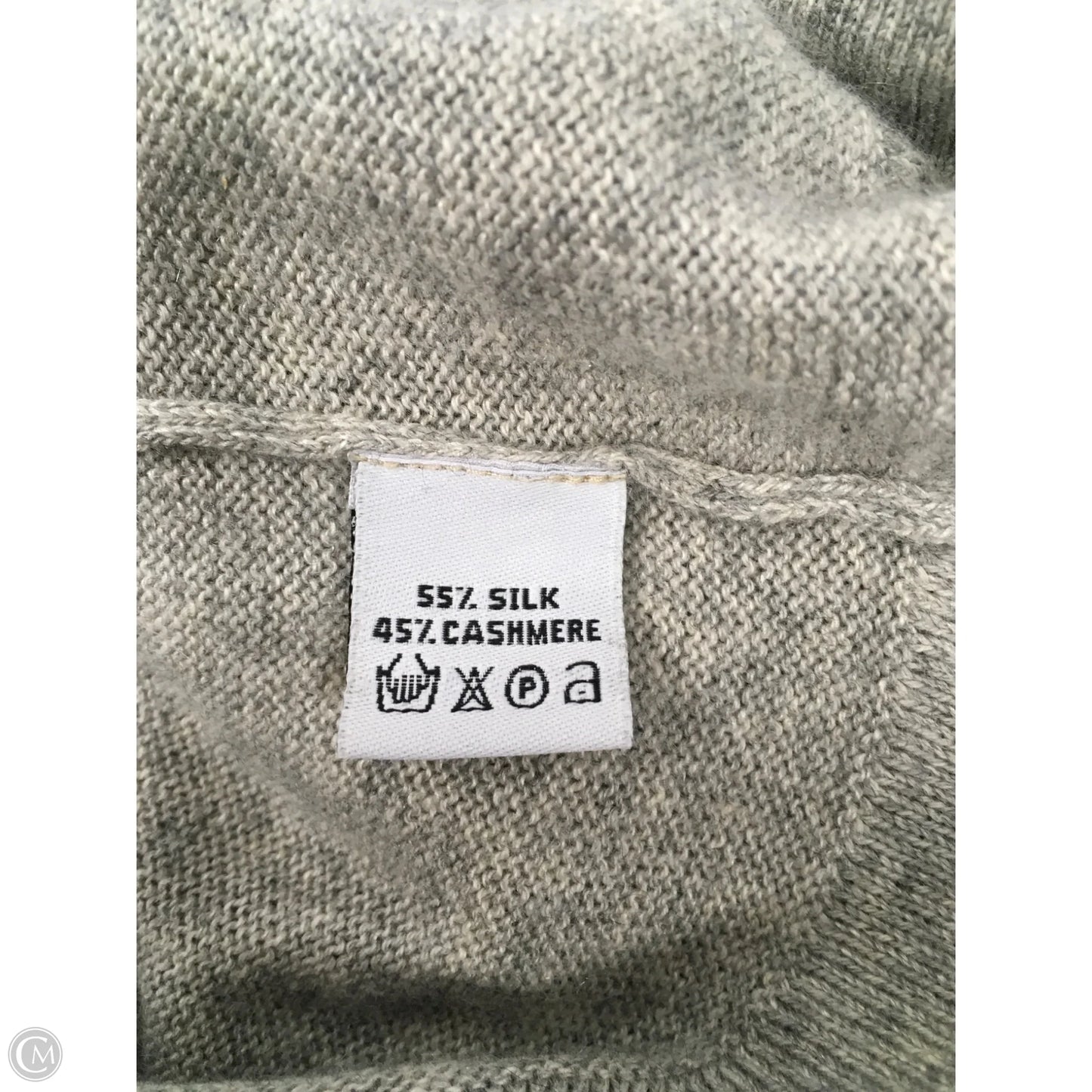 Sweater Cashmere By Diane Snyder In Grey, Size: Xl