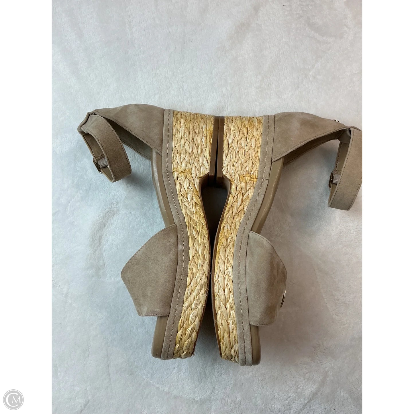 Sandals Heels Block By Vince Camuto In Cream, Size: 8.5