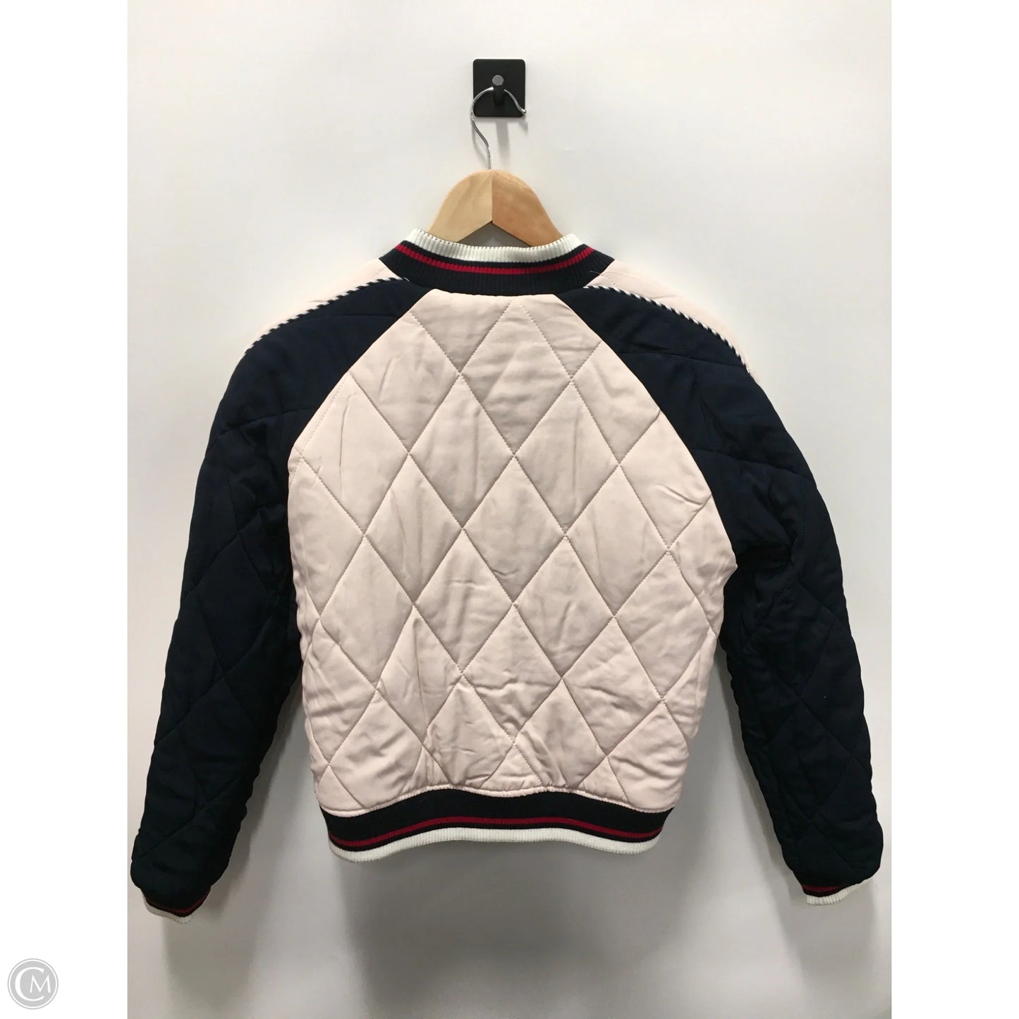 Jacket Designer By Sandro In Blue & Pink, Size: S