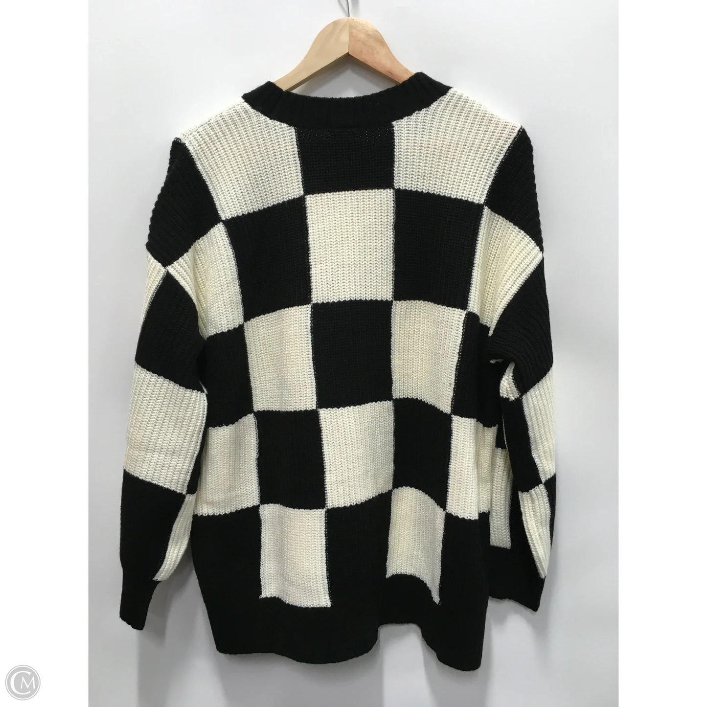 Sweater By Torrid In Black & White, Size: L