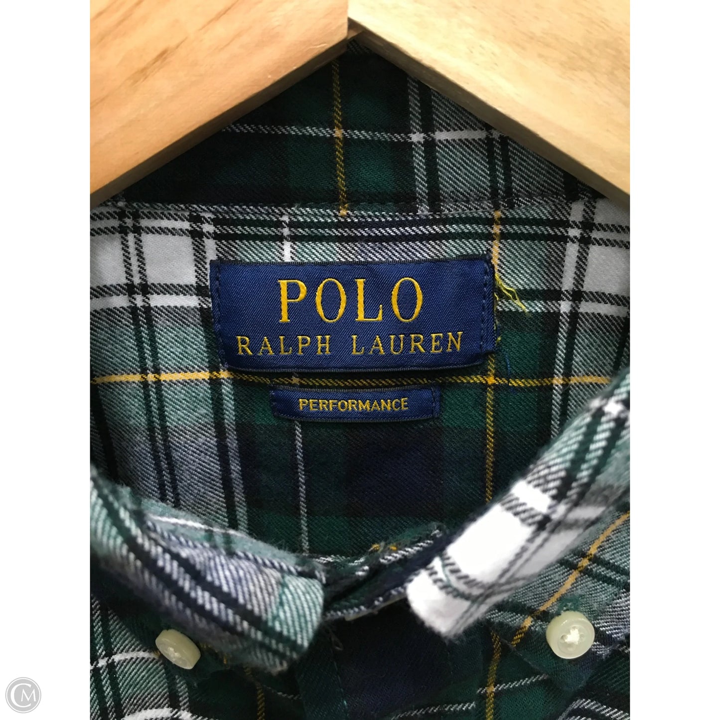 Top Long Sleeve By Polo Ralph Lauren In Plaid Pattern, Size: S