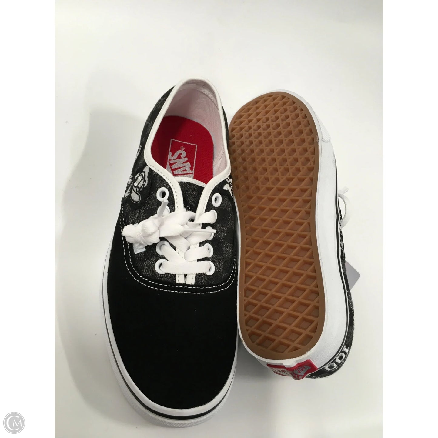Shoes Sneakers By Vans In Black & White, Size: 8.5