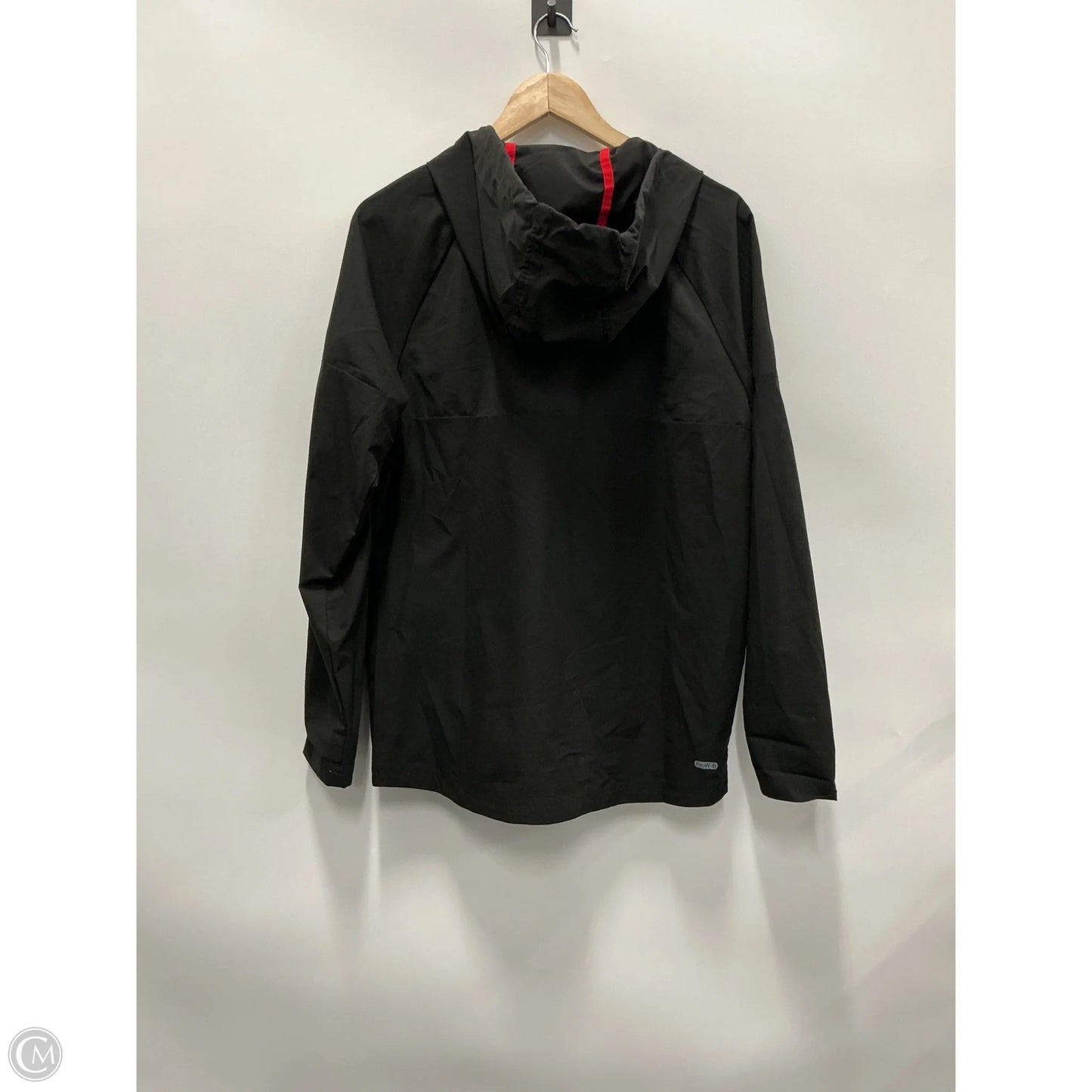 Athletic Top Long Sleeve Hoodie By Spyder In Black, Size: M
