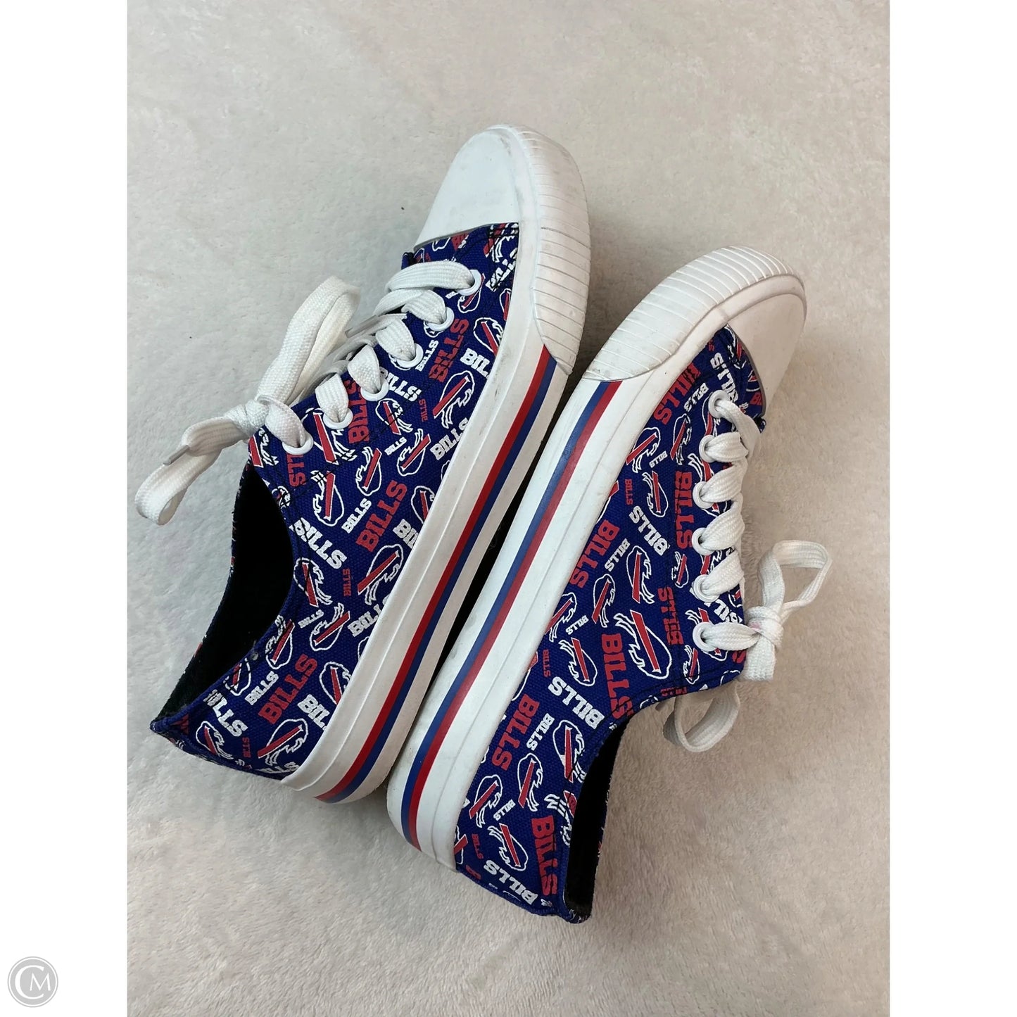 Shoes Sneakers By Clothes Mentor In Blue Red & White, Size: 8