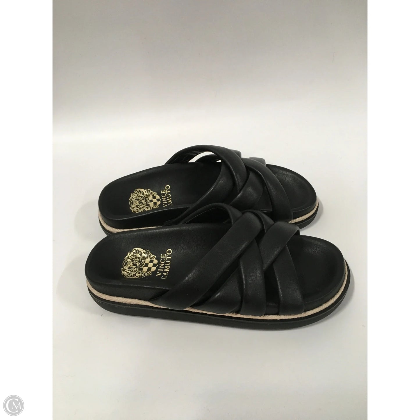 Sandals Flats By Vince Camuto In Black, Size: 6