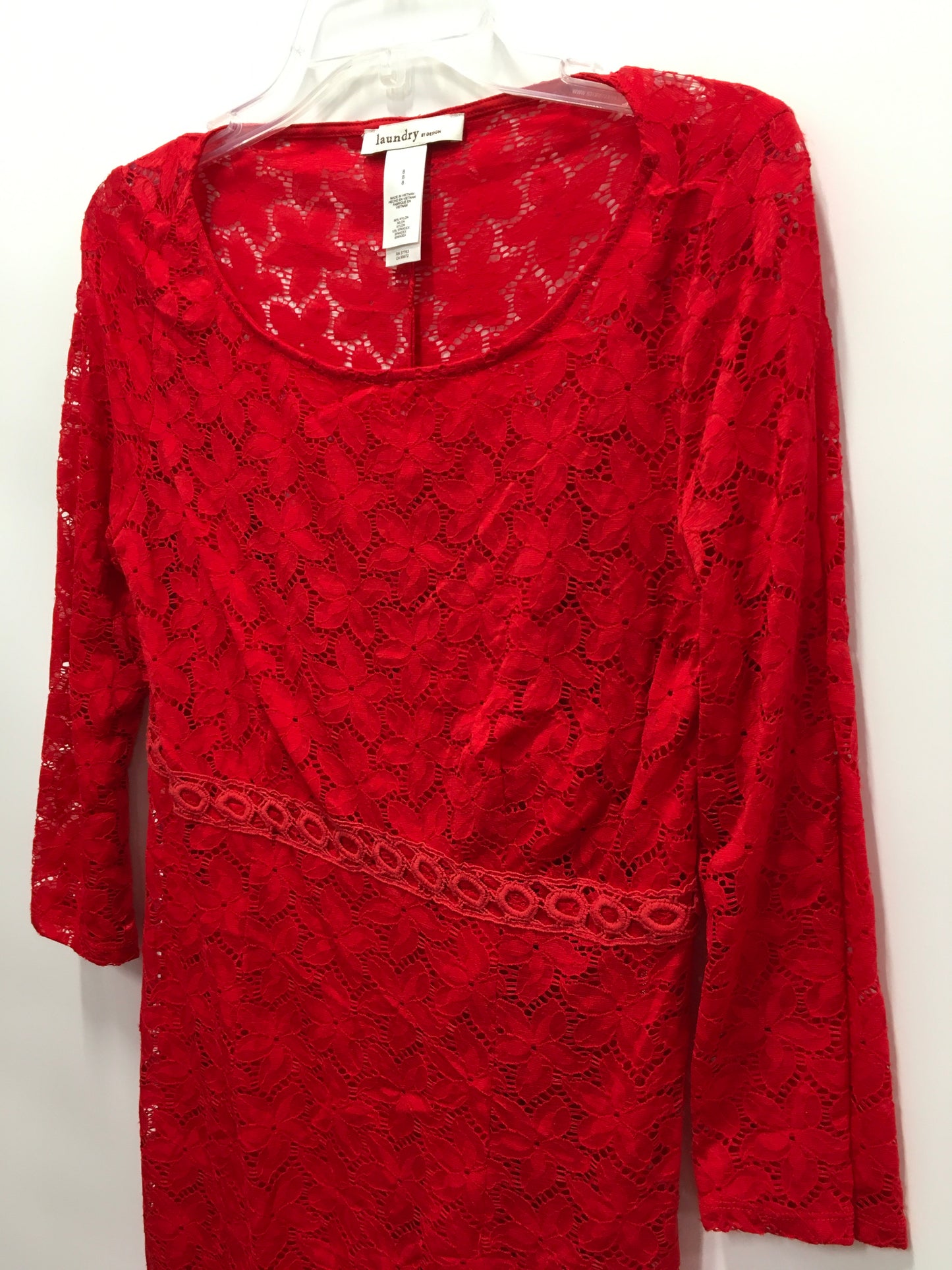 Red Dress Casual Short Laundry, Size 8