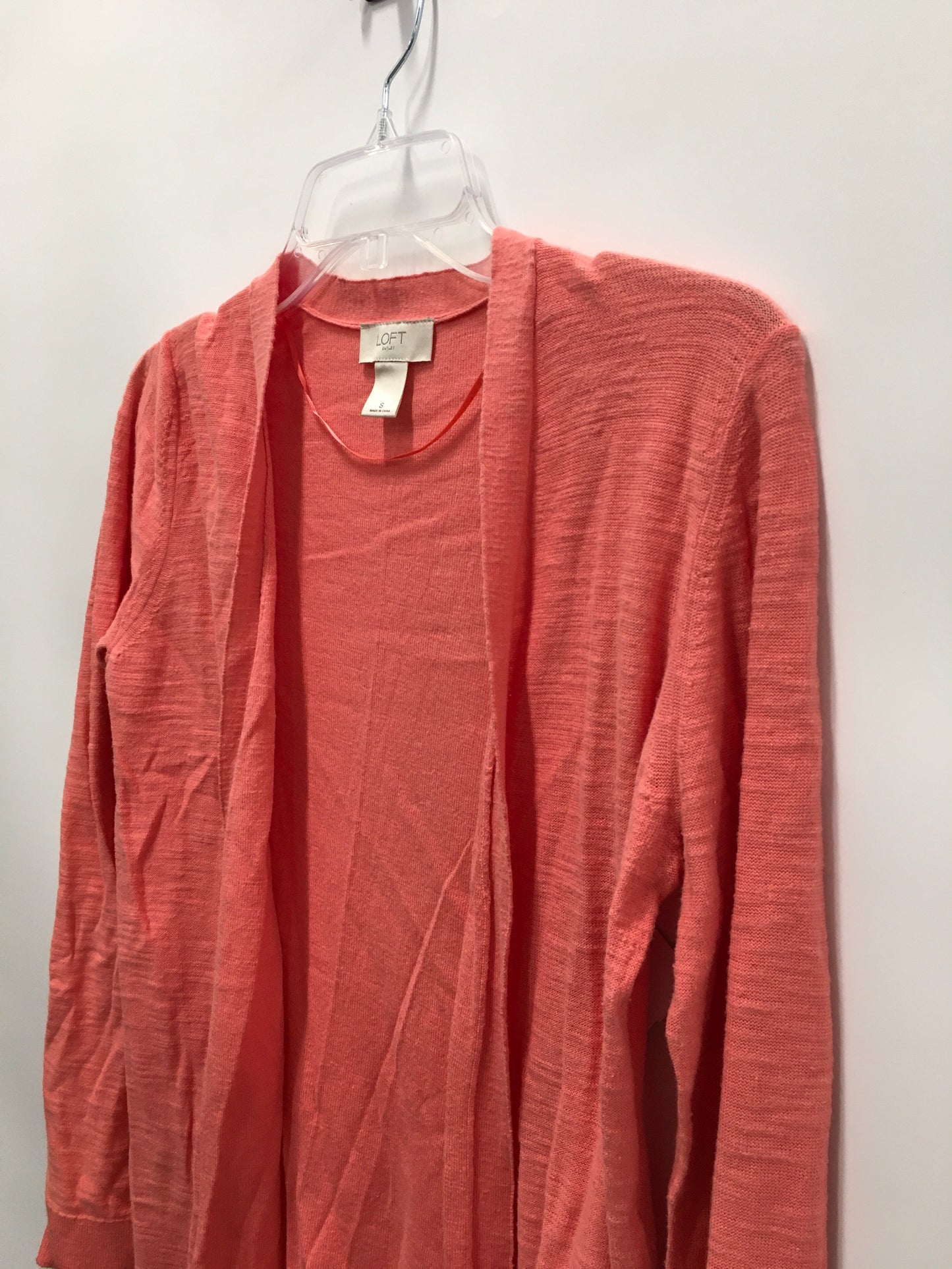 Peach Cardigan Loft O, Size S