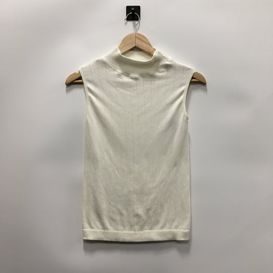 Top Sleeveless By Love In Cream, Size: L