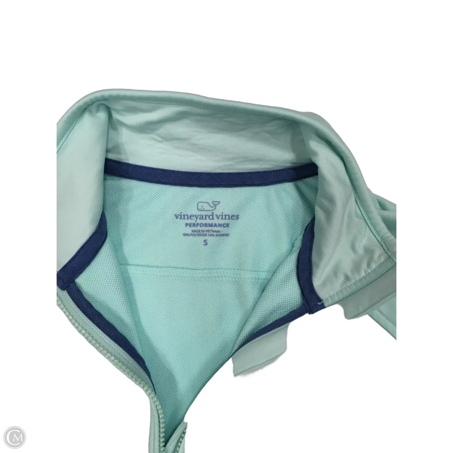 Athletic Top Long Sleeve Collar By Vineyard Vines In Blue, Size: S