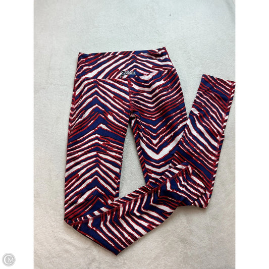 Athletic Leggings By Majestic In Blue & Red, Size: Xs