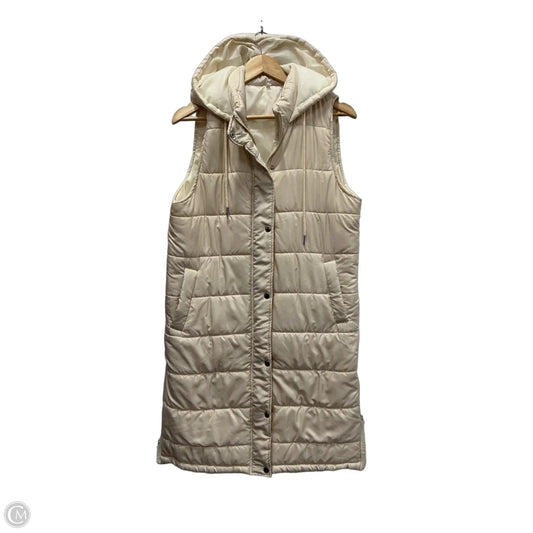 Vest Puffer & Quilted By Clothes Mentor In Tan, Size: M
